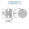 H & H Industrial Products FC110 Wasino Grinding Wheel Adapter 2420-0411